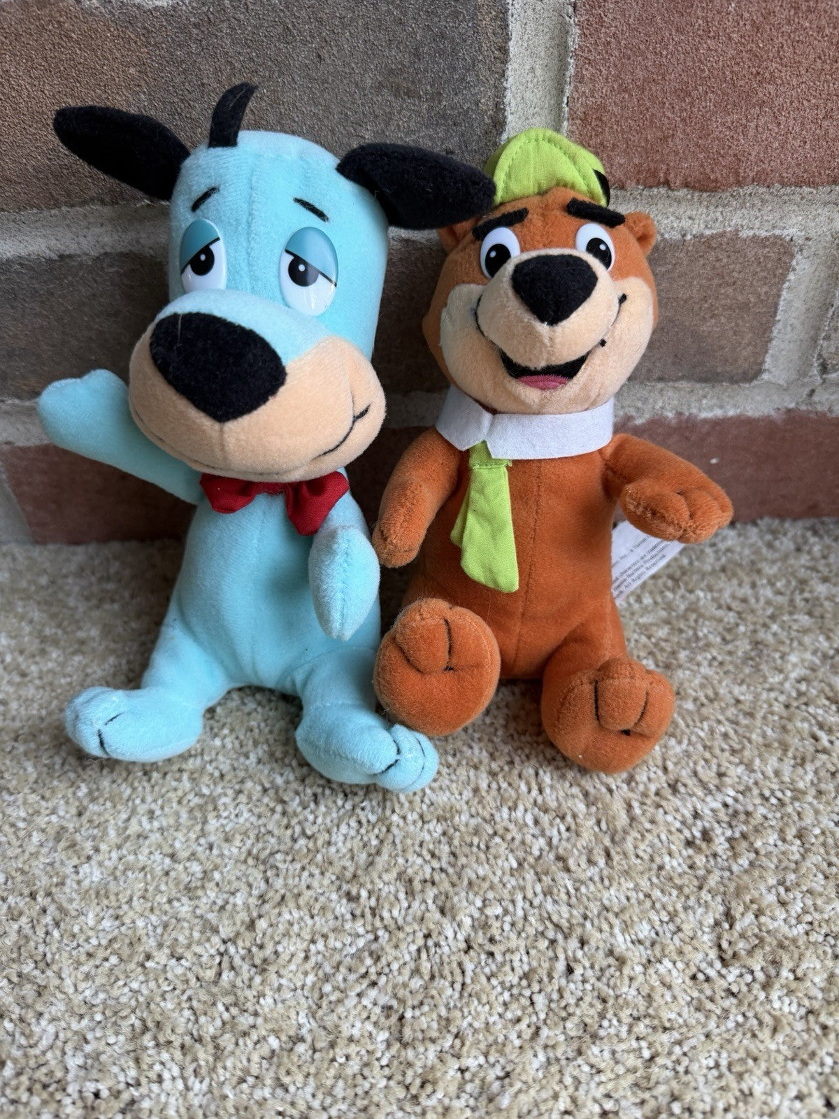 Vintage Hanna Barbera Plush Lot Yogi Bear Huckleberry Hound Ranger