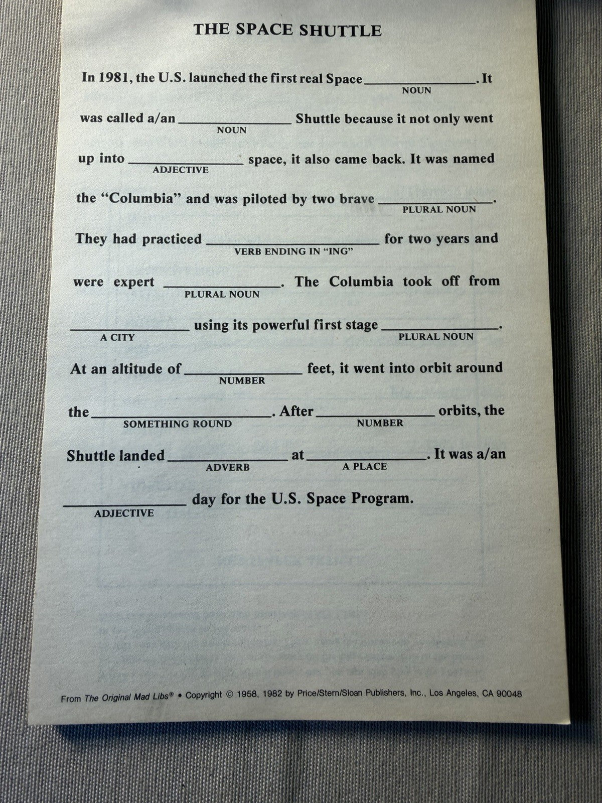 Vintage Mad Libs Books 1950s 1980 Roger Price Leonard Stern Humor Games Lot of 7