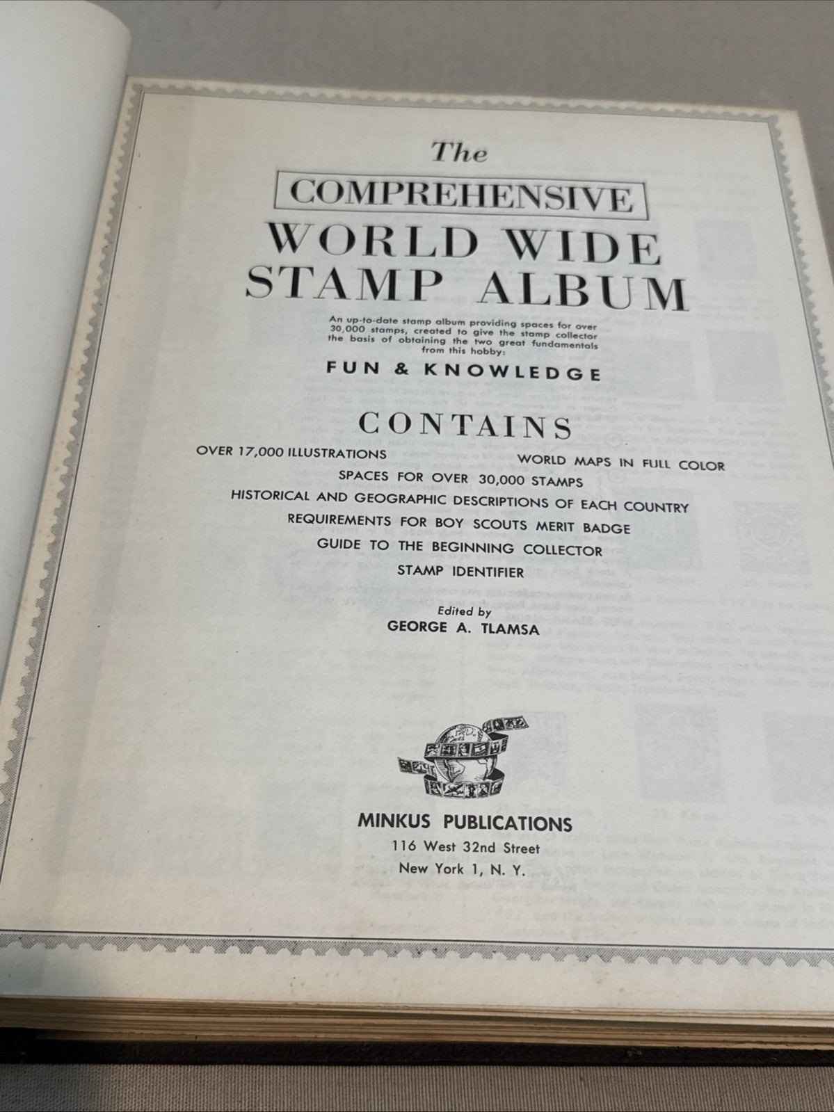 Worldwide Stamp Album Collection Comprehensive Many Stamps Canceled Mint Vintage