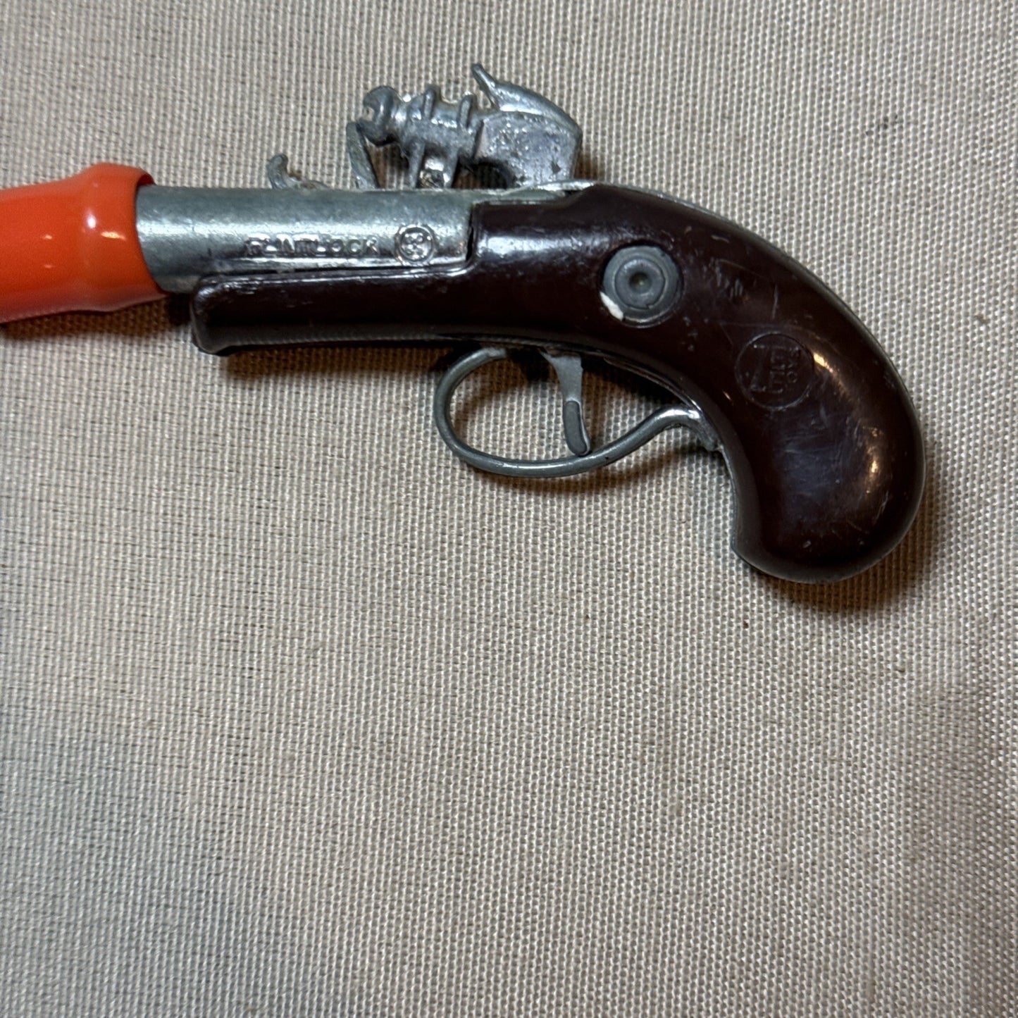 Vintage Zee Toys Cap Gun Lot Derringer Flintlock Revolver Dummy Ammo Western
