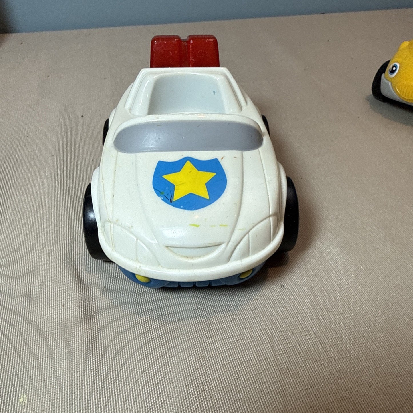 Fisher Price Little People Vehicle Lot Trolley Police Car Taxi Preschool Toys