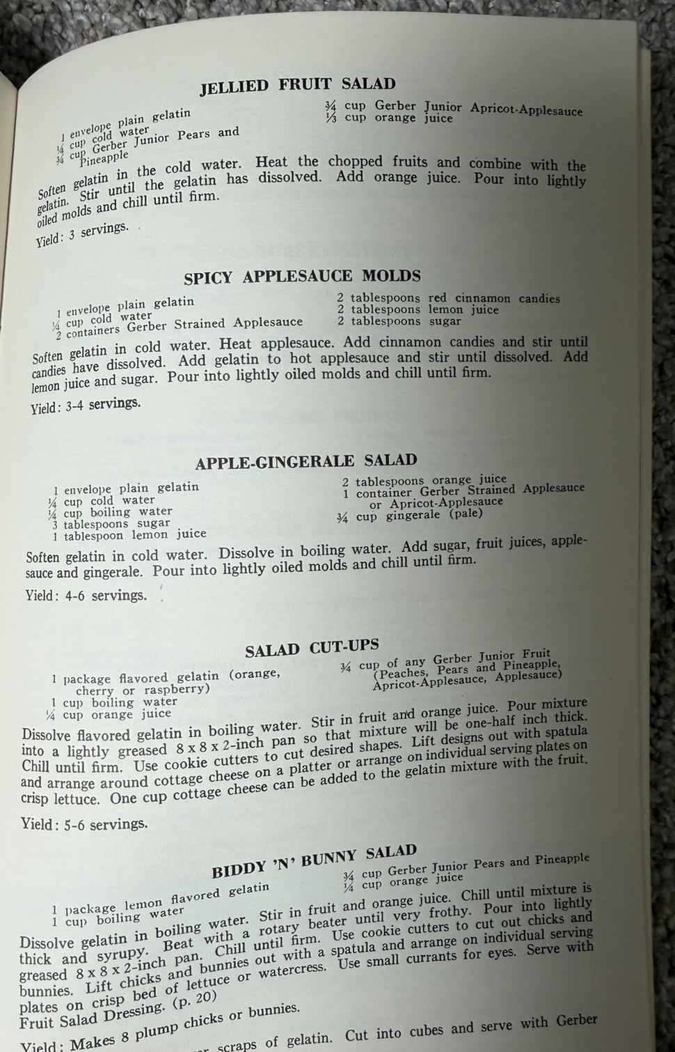 Recipes for Toddlers Gerber Baby Foods 1956 Paperback Booklet