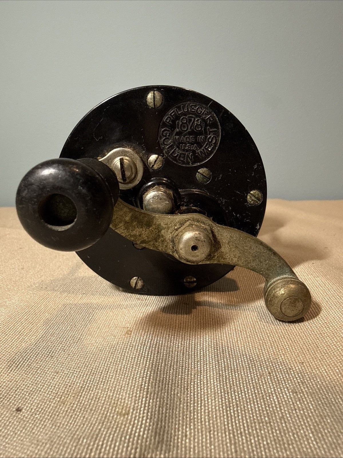 Vintage Pflueger Golden West 1878 Fishing Reel Conventional Reel