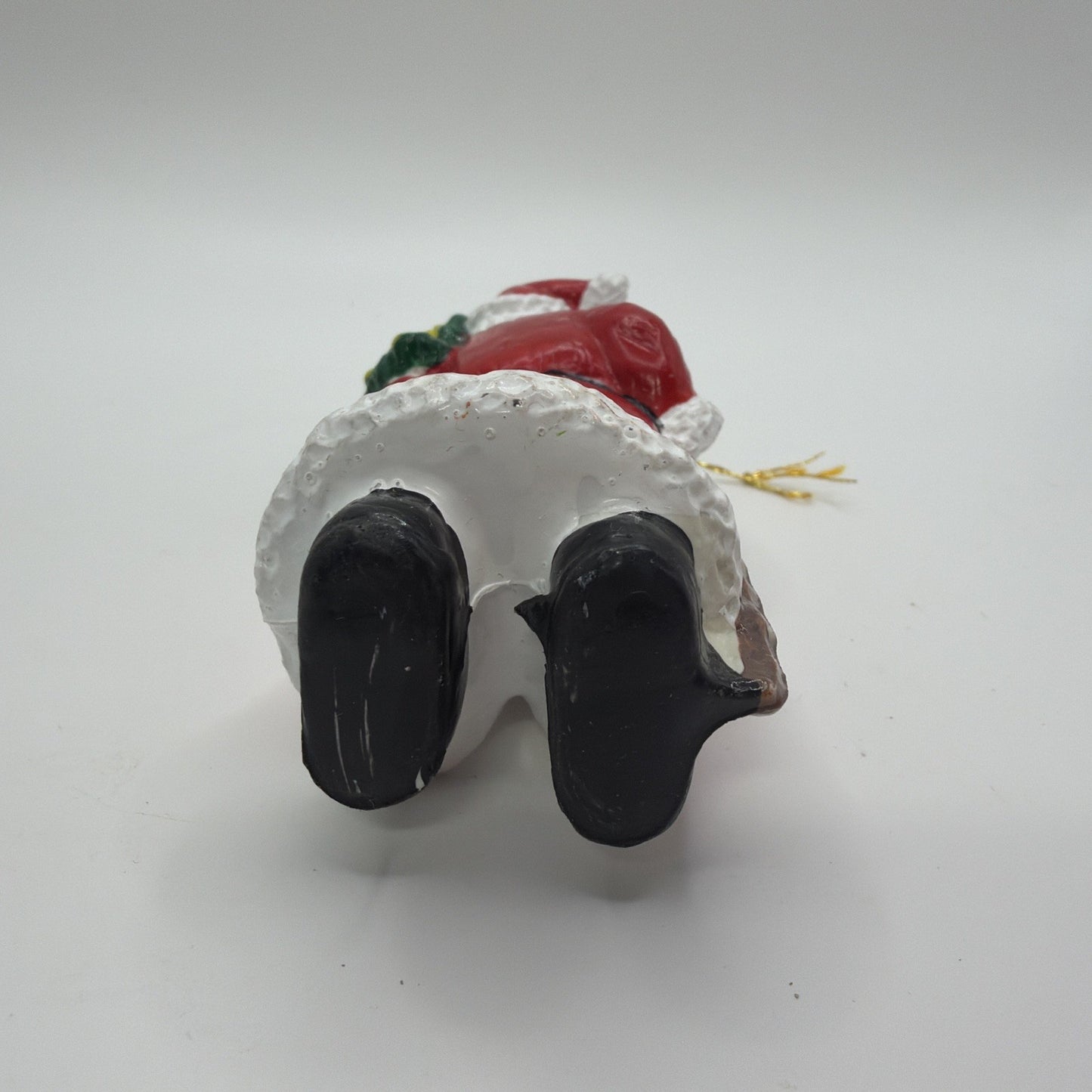 Vintage Santa Claus Ornament Christmas Plastic 4 Inch