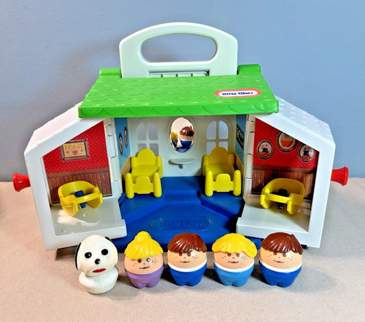 Vintage 1980s Little Tikes Toddle Tots Family House Figures Kitchen Chairs Lot