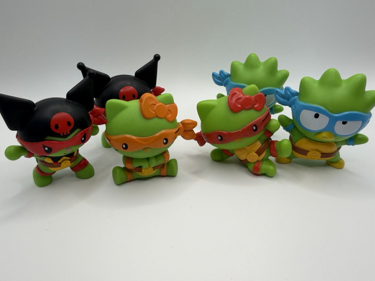 Sanrio Hello Kitty Kuromi TMNT McDonalds Happy Meal Toys Lot 6 2025 Figures Set