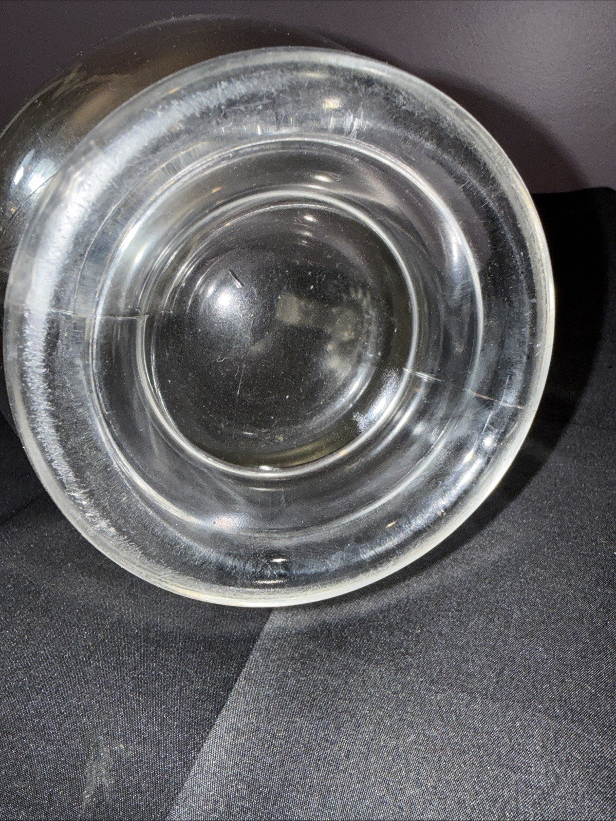 Vintage Imperial Glass Candlewick Clear 16 oz Pitcher 9.5" Tall