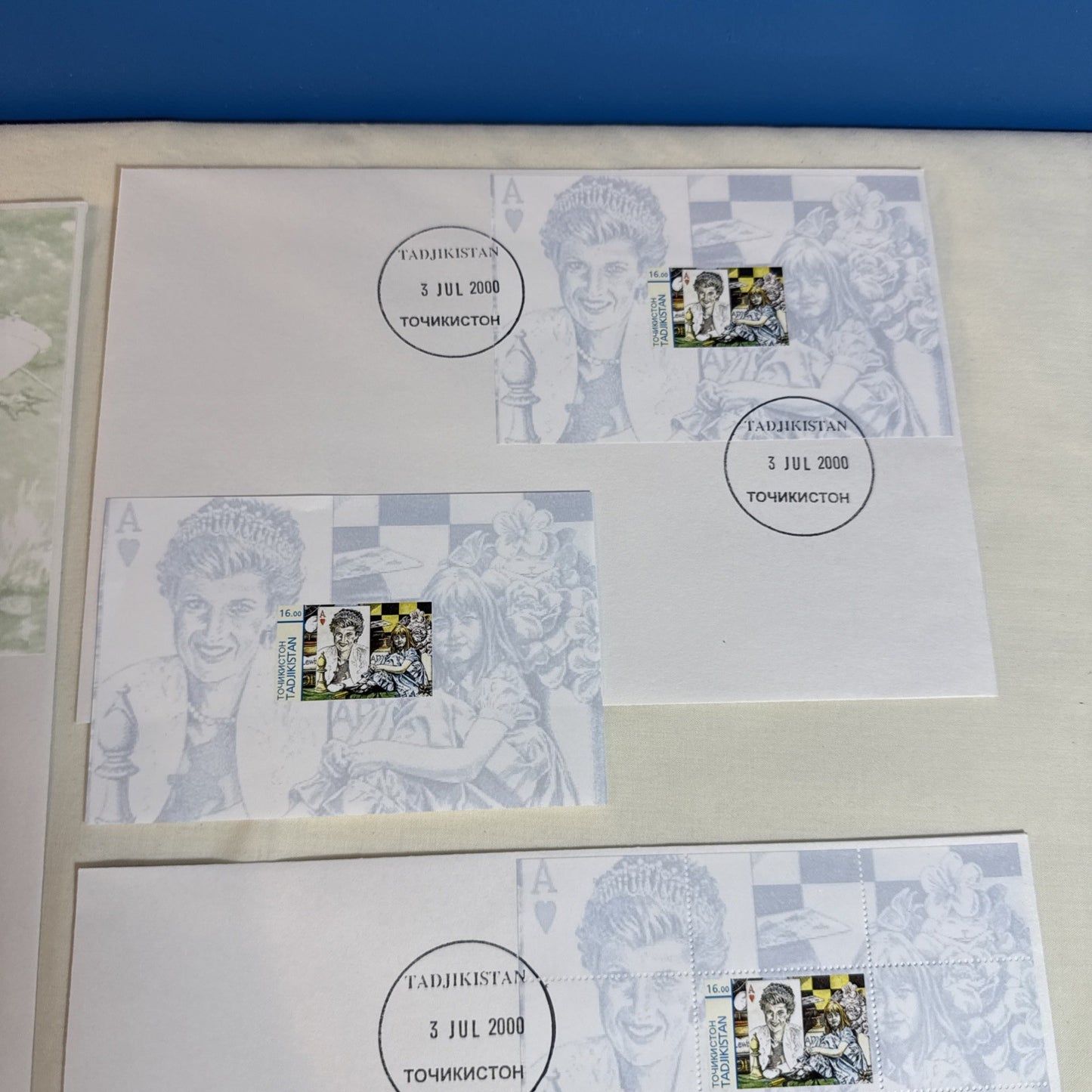 Disney Stamp Lot Tajikistan Kyrgyzstan Guinea FDC Souvenir Sheets Alice Pooh
