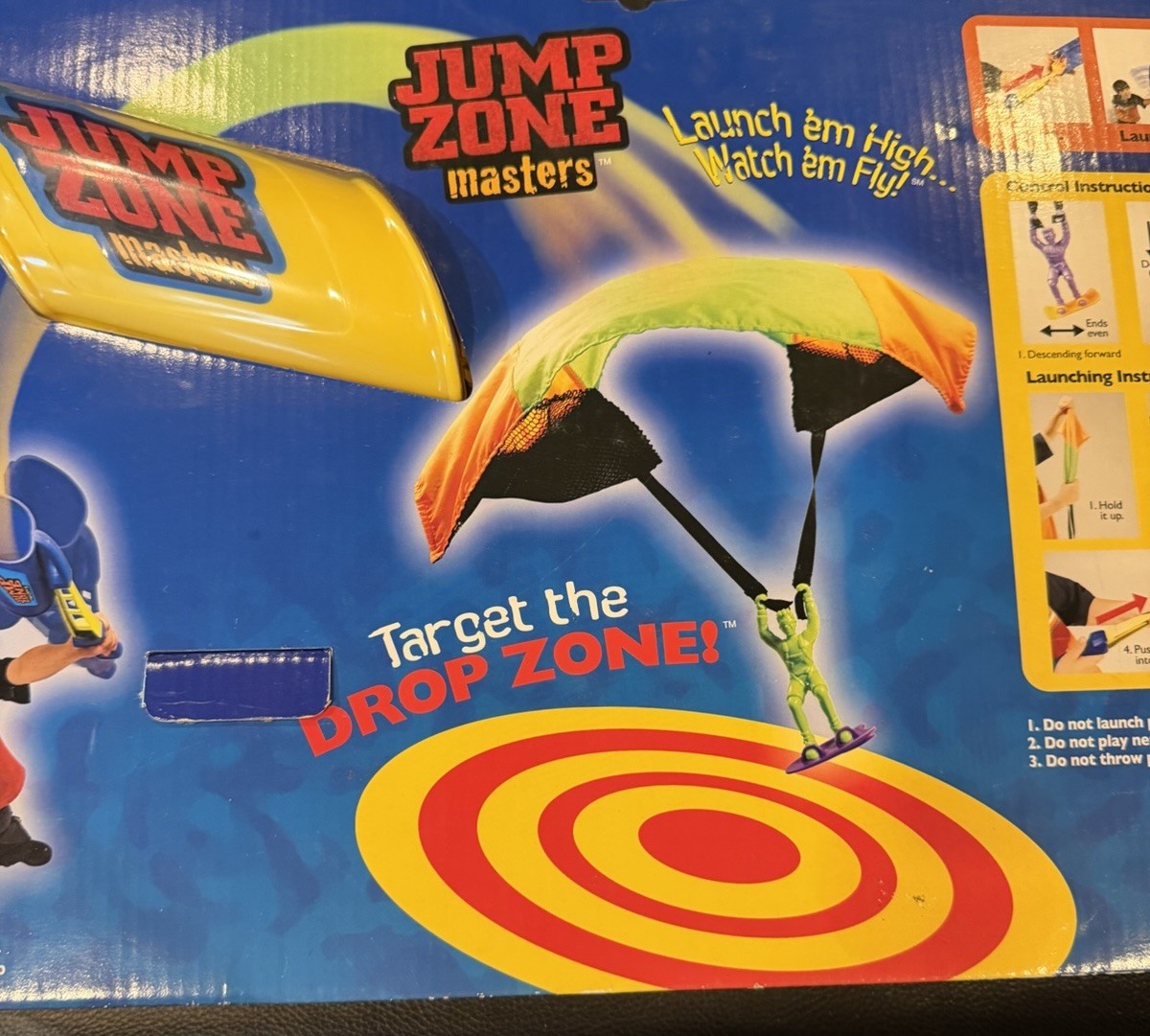 2005 Prime Time Toys Jump Zone Masters Parachute Launcher Sealed NOS