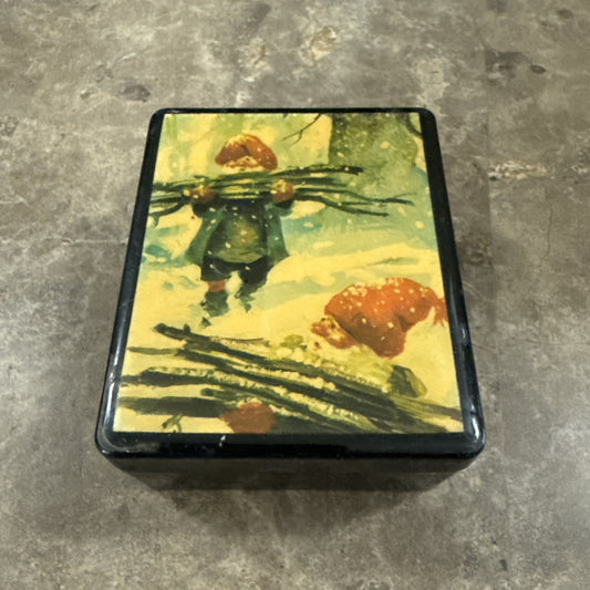 Decorative Trinket Box Featuring Artwork by Norwegian Artist Svein Solem
