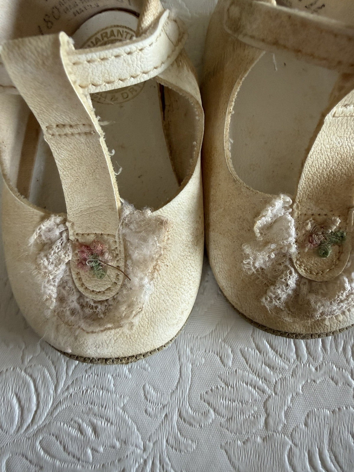 Vintage Baby Shoes Lot of 5 Ideal Cherry Box White Black Sandals Infant Display