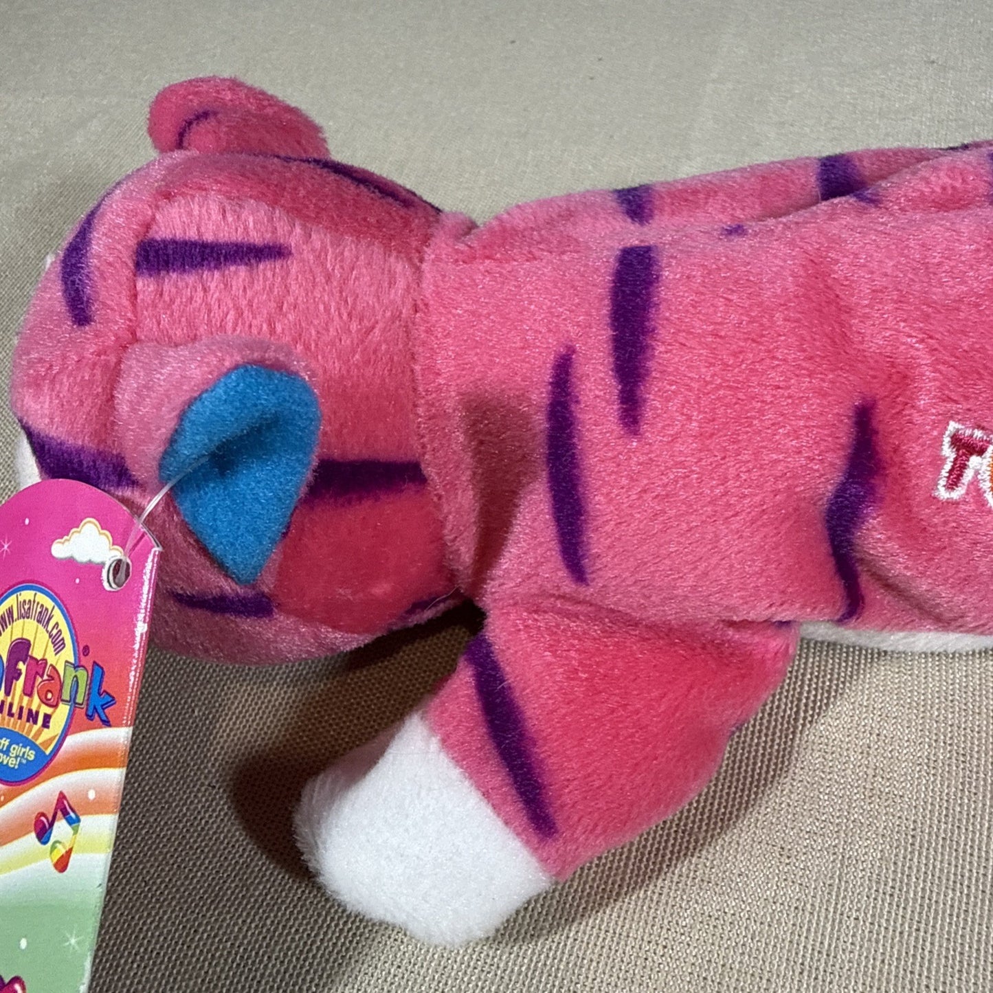 Vintage 1998 Lisa Frank Twinkle Star Pink Cat Bean Buddy NWT Rare Plush