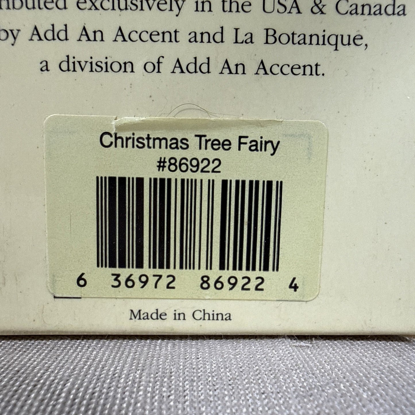 Cicely Mary Barker Retired CHRISTMAS TREE FAIRY Flower Fairies Figurine #86922