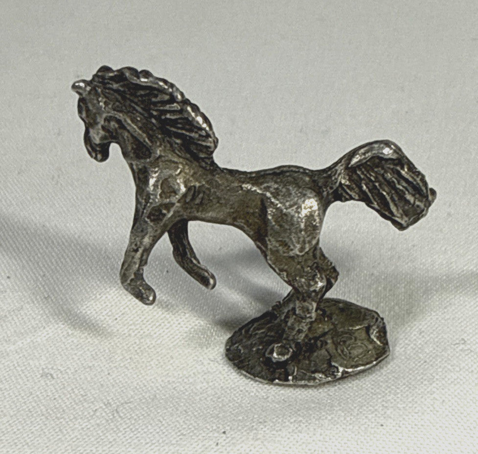 Micro Mini Pewter Model Horse Figurine 1.5 inch Must Have Horse Collectible