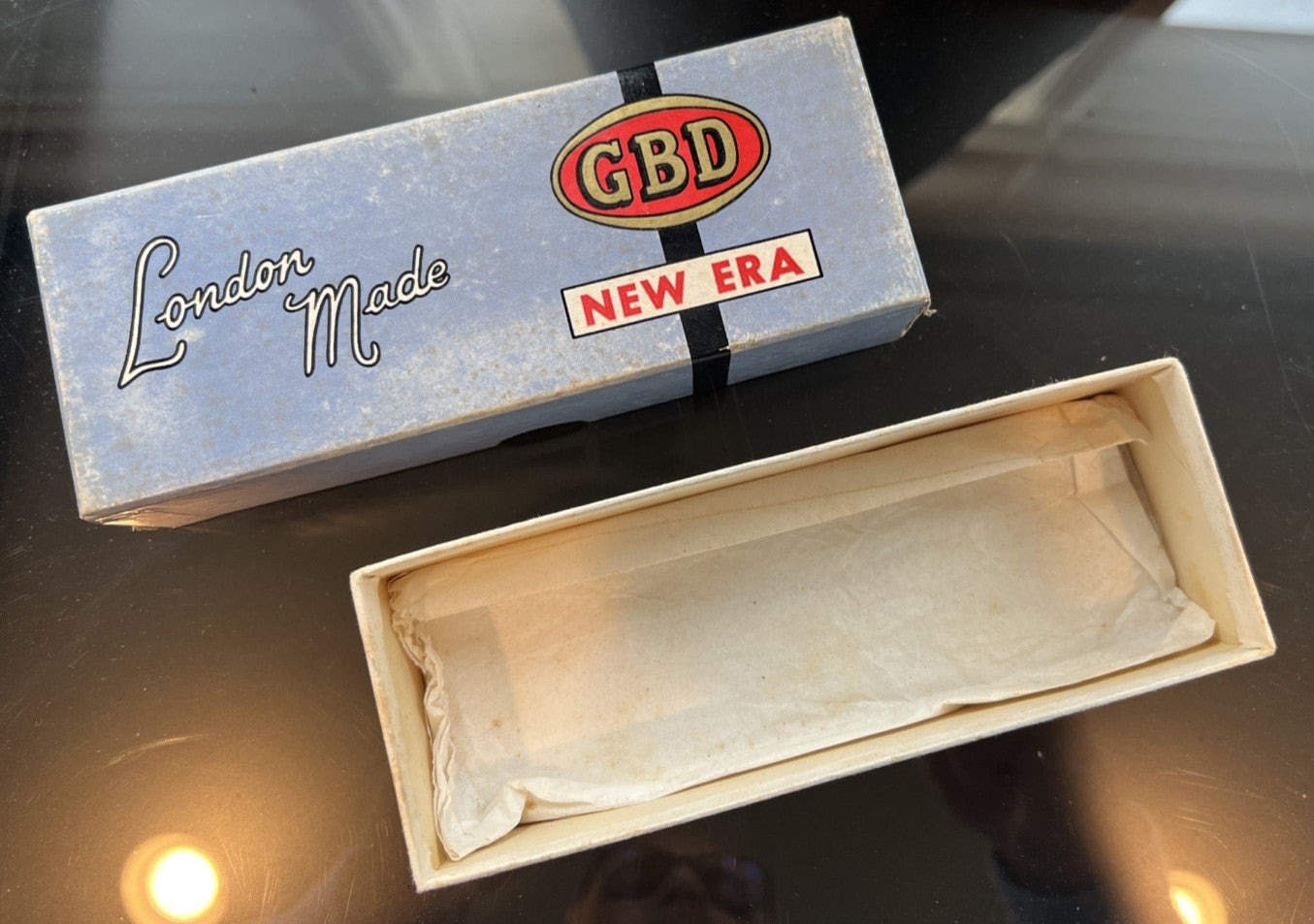 Vintage GBD New Era London Pipe Box & Sleeve – BOX ONLY - NO PIPE INCLUDED