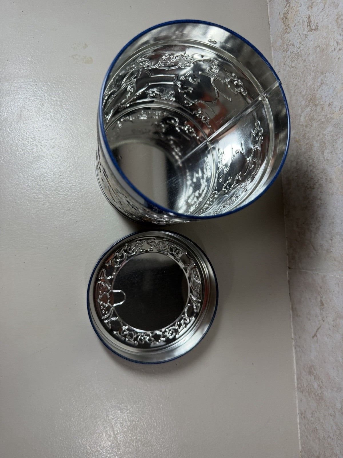Vintage Lebkuchen Schmidt Nurnberg Germany Embossed Collectible Cookie Tin Box