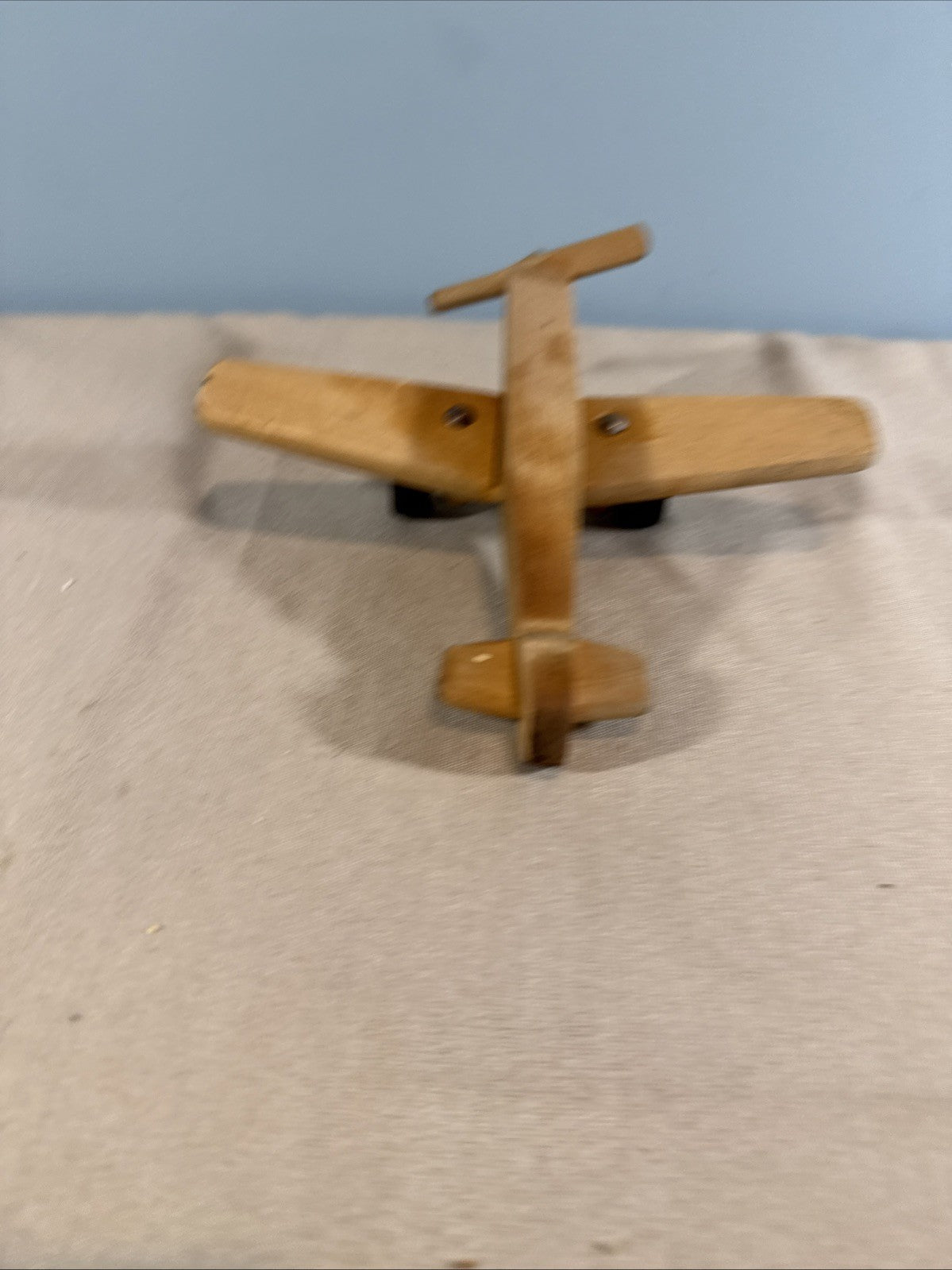 Vintage Creative Playthings Wooden Airplane Finland Wood Toy Plane
