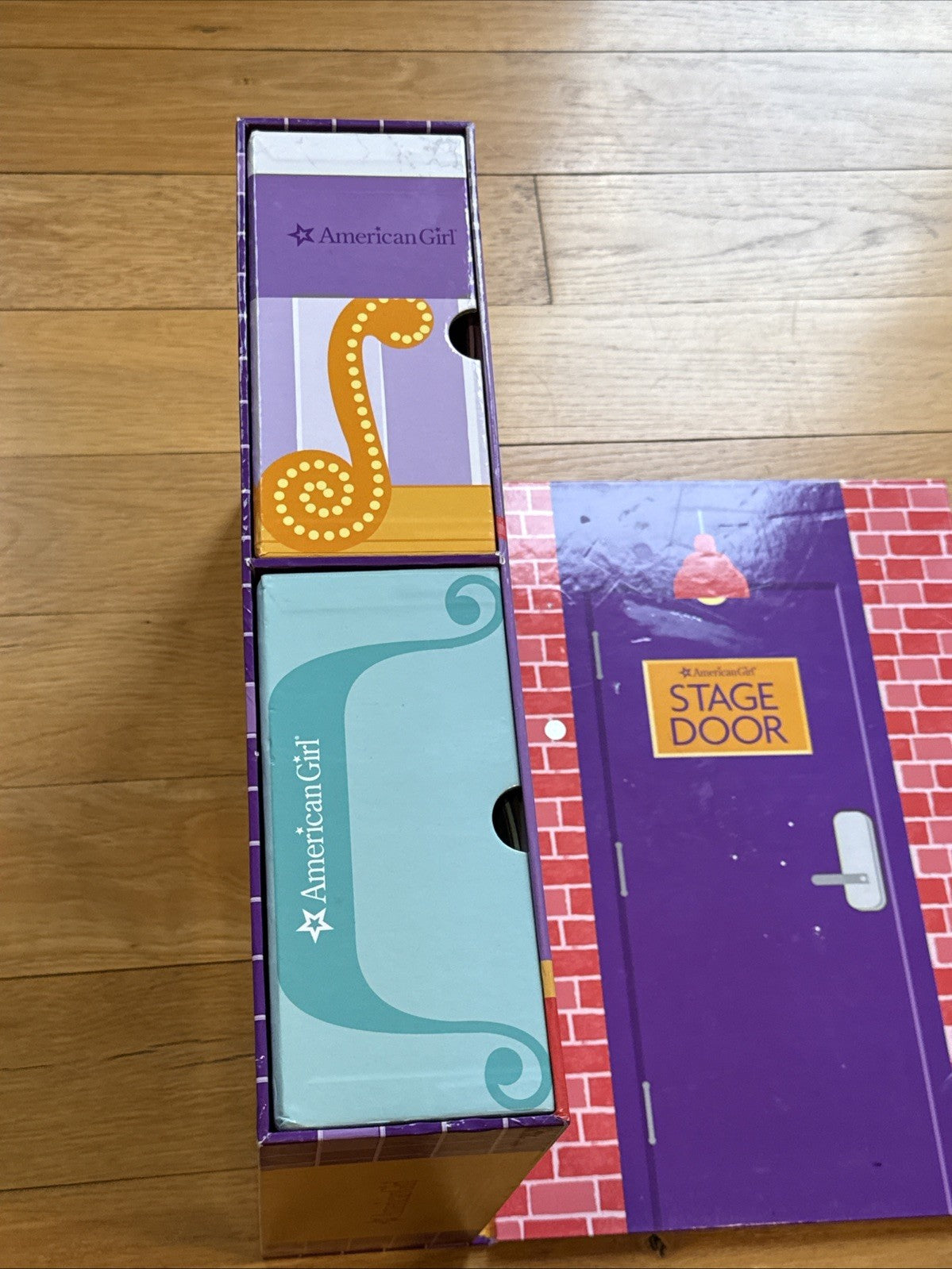 American Girl Theater Playset Backdrop Stage for 18 Inch Dolls