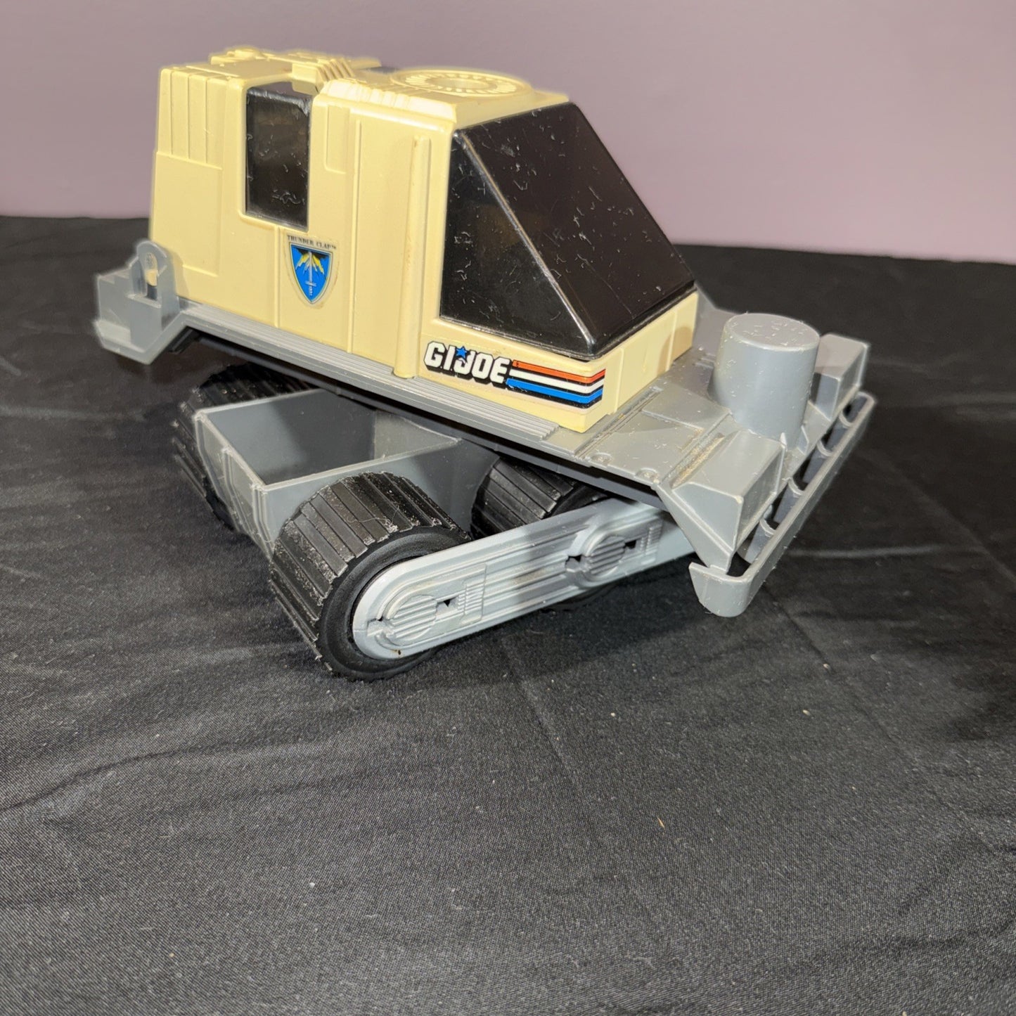 Vintage GI Joe Thunderclap Vehicle 1989 Hasbro with Figure Incomplete
