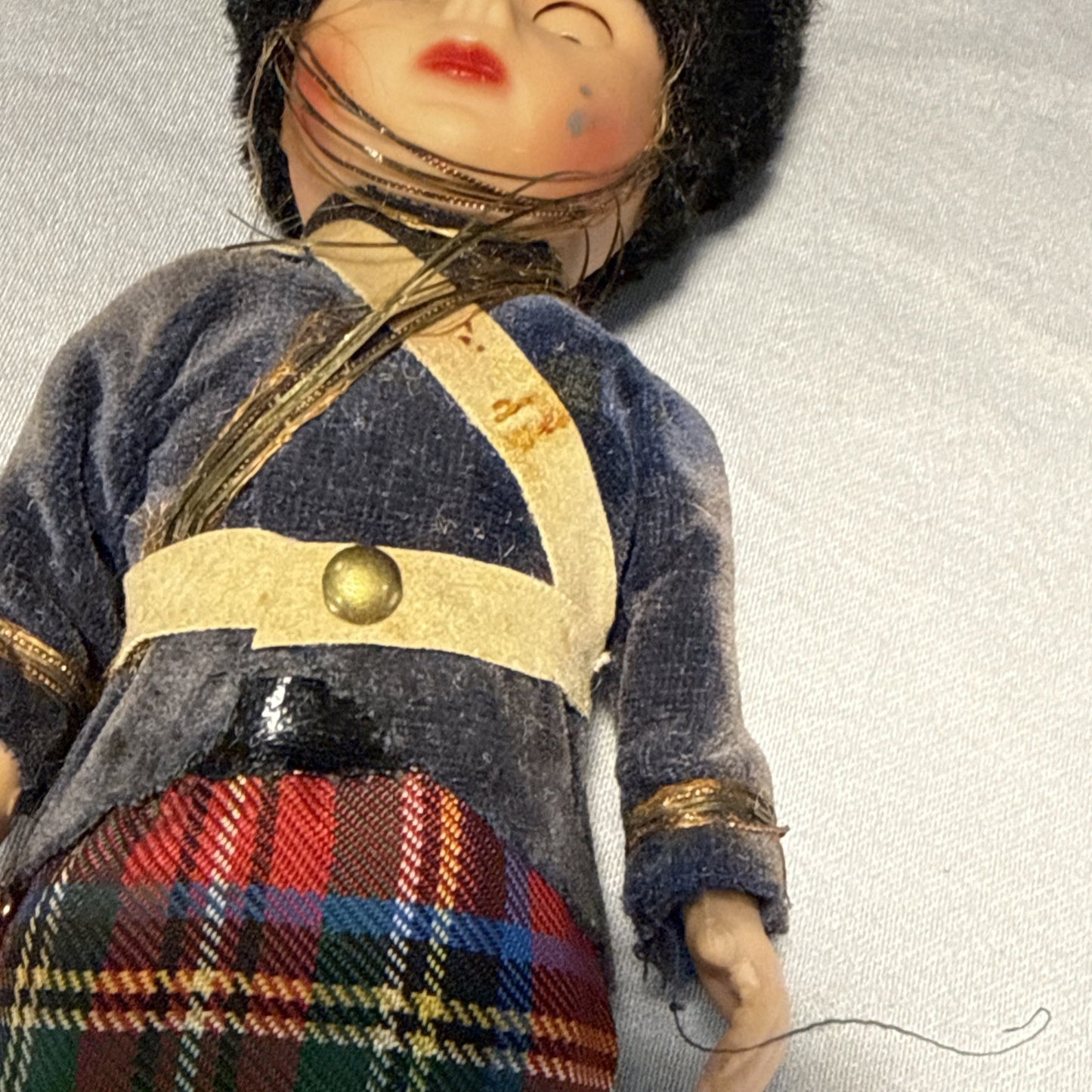 Lot of 4 Vintage Scottish Dolls Bagpipe Sleepy Eye 6" 7" Lot of 4 England