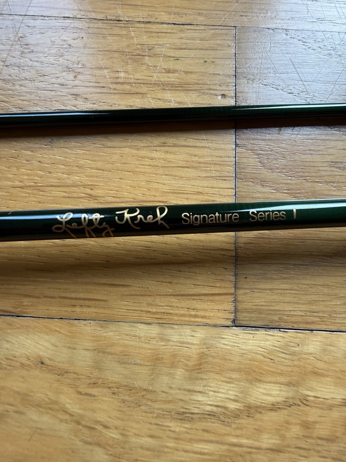 NEW TFO Lefty Kreh Signature Series I Fly Rod 8'6 2 Piece Green Felt Rod Sock