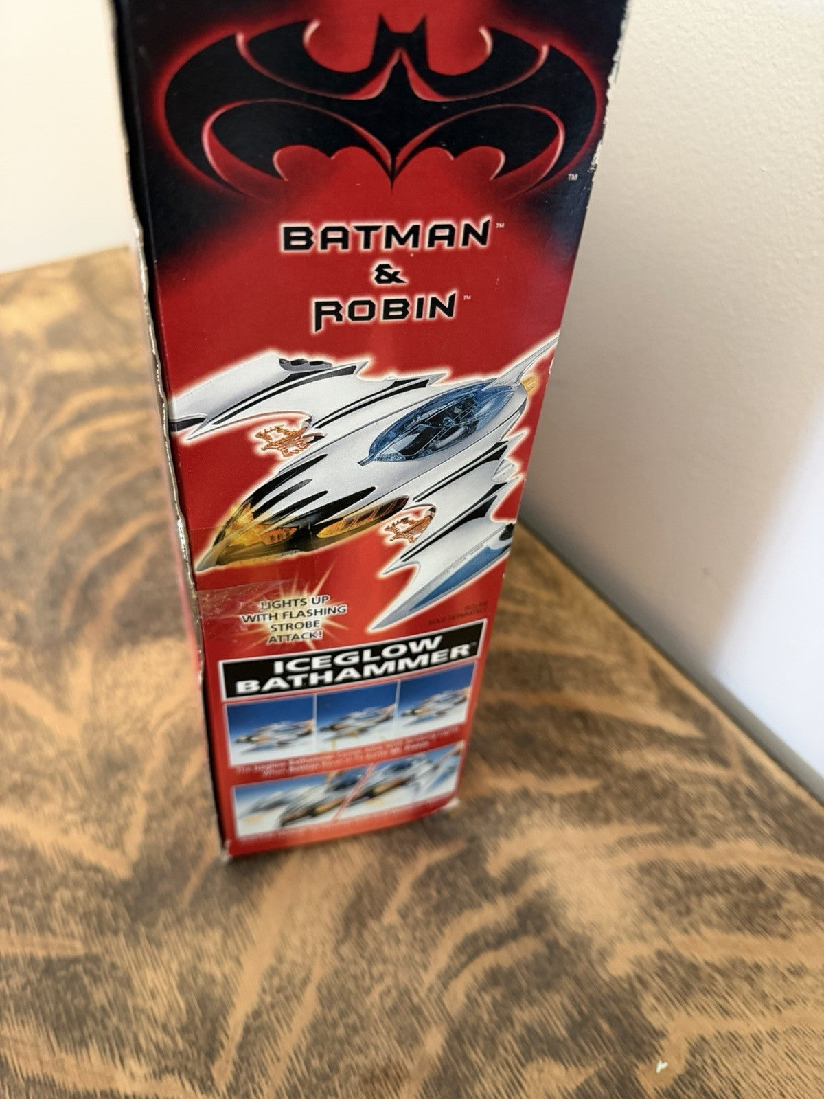 1997 Kenner Batman Robin Iceglow Bathammer Vehicle Sealed Box Vintage DC Toy
