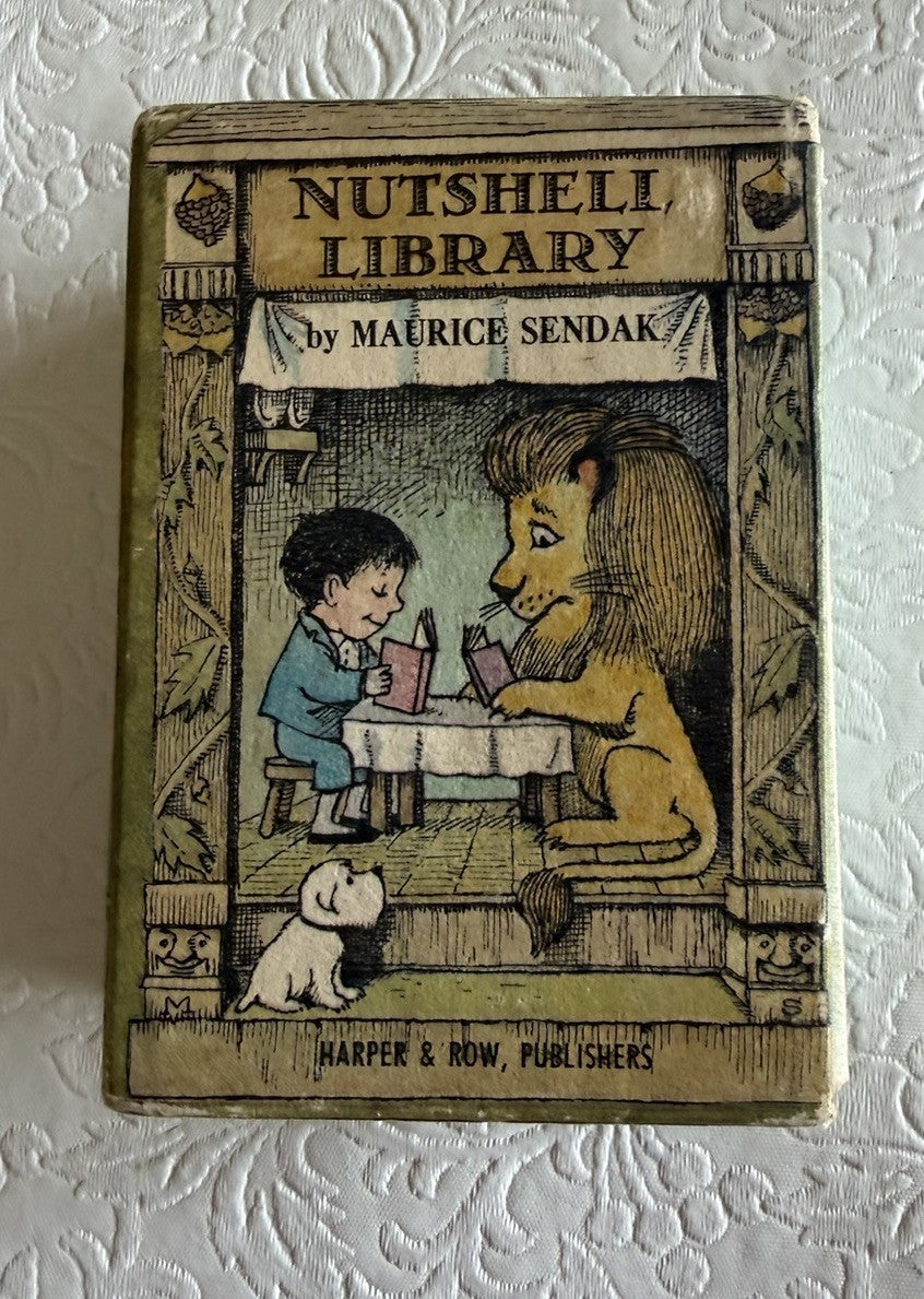 VTG Maurice Sendak Nutshell Library 1962 Harper Slipcase Complete 4 Book Set