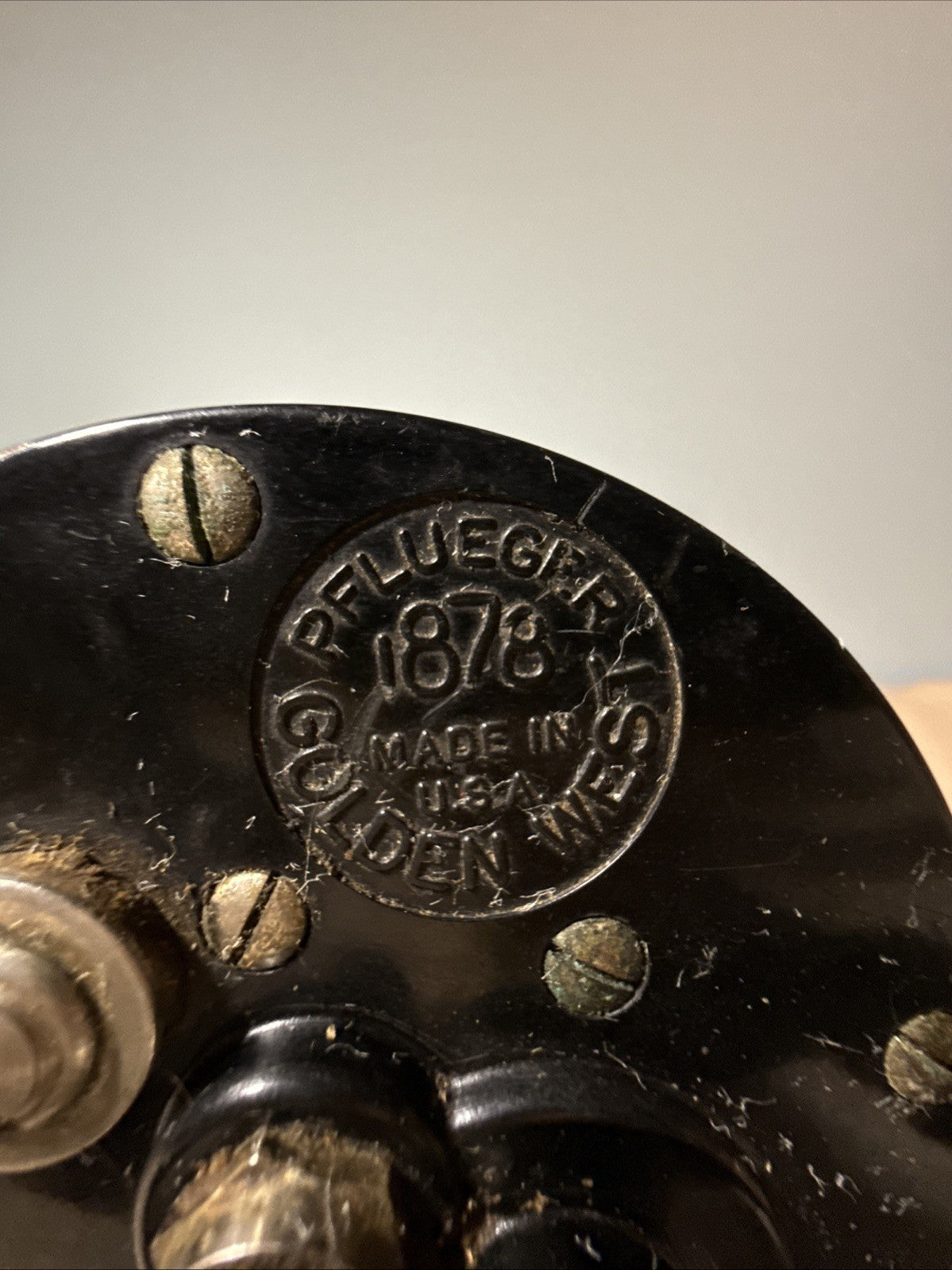 Vintage Pflueger Golden West 1878 Fishing Reel Conventional Reel