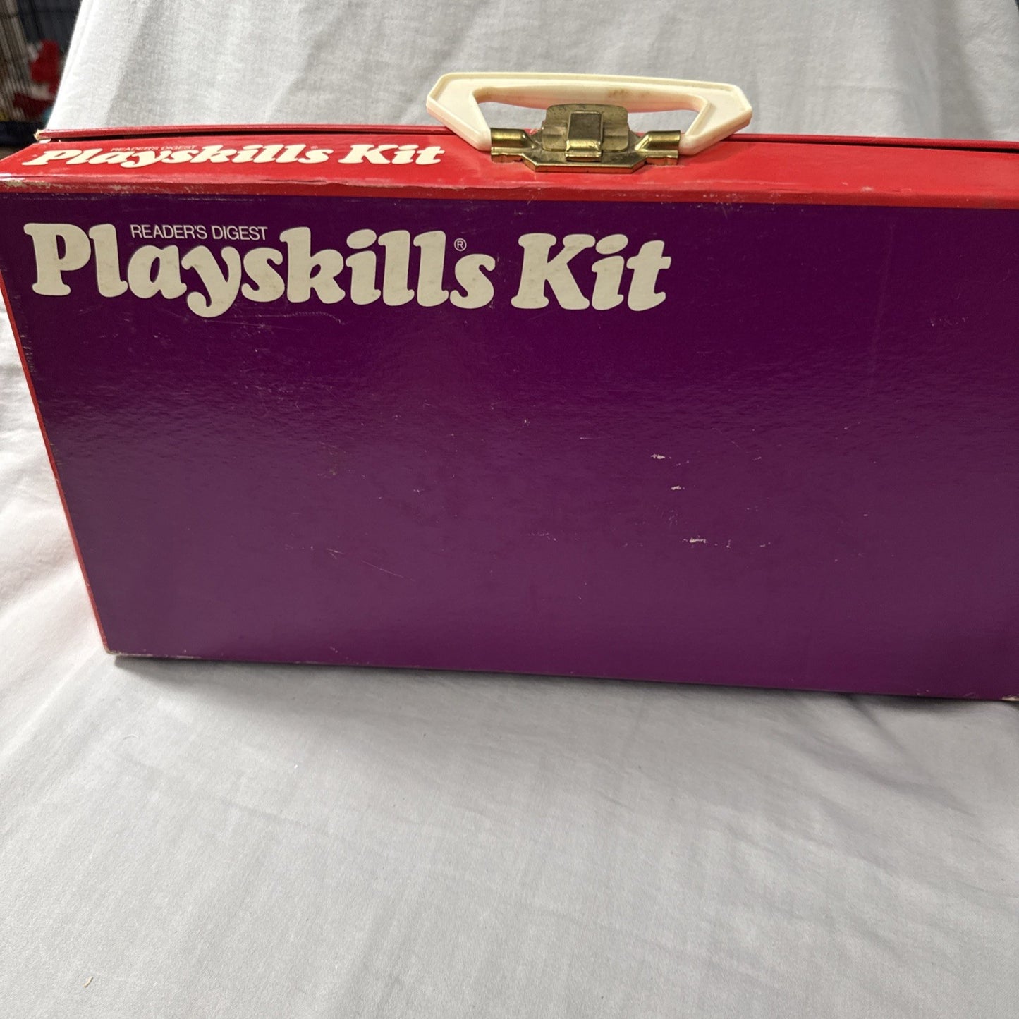 Kid's Toy "PlaySkills Kit" Original Storage Case USA VTG '72 Reader's Digest