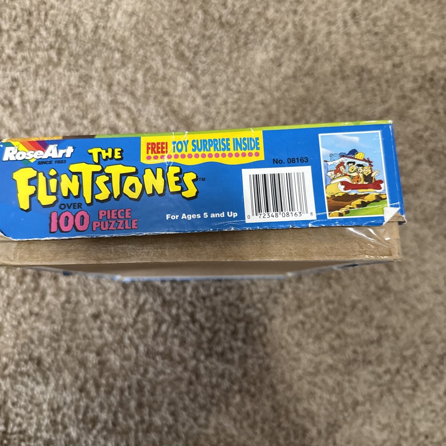 Vintage 1993 Rose Art The Flintstones 100 Piece Puzzle Fred Barney Wilma Betty