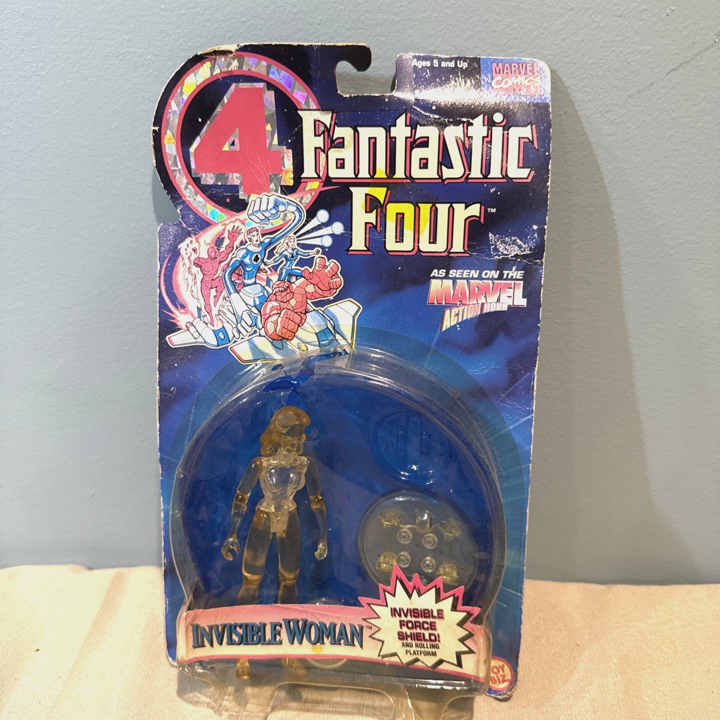 1995 ToyBiz Fantastic Four Invisible Woman Figure Marvel Sealed Vintage