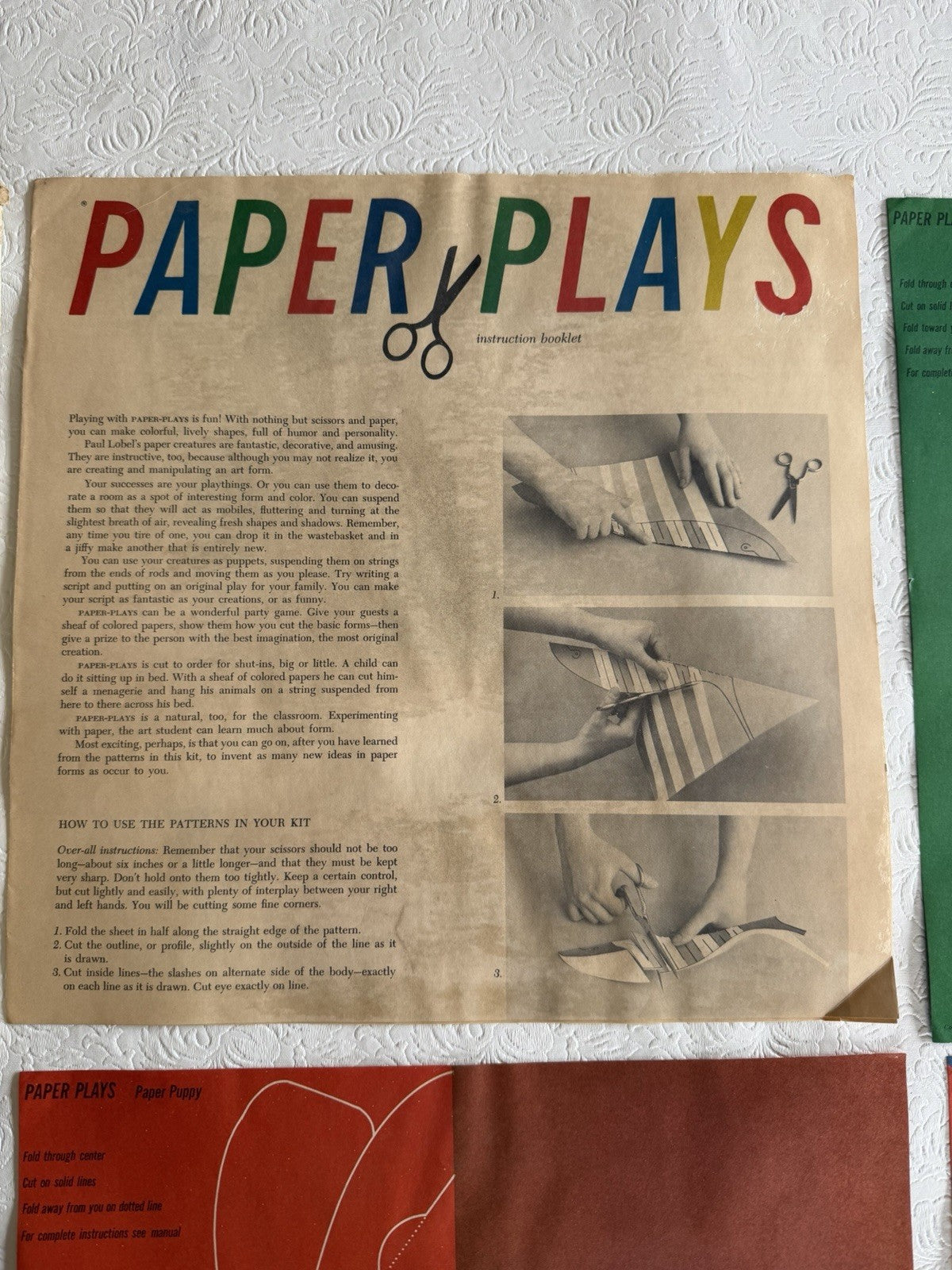 Vintage 1961 Paper Plays Style 2100 Sculptaper Craft Kit Paul Lobel Saks