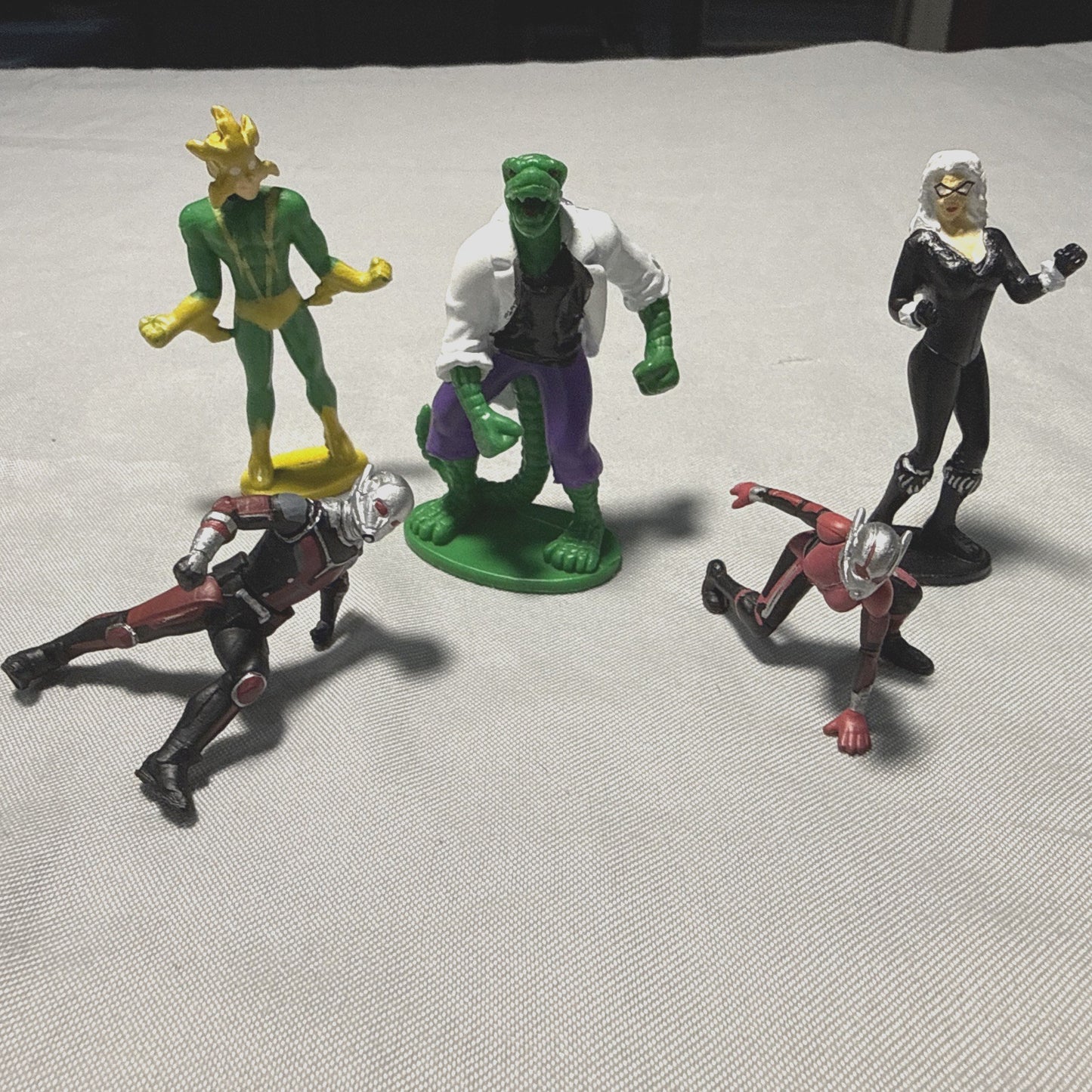 Marvel Nano Figures Lot Electro Lizard Ant Man Die Cast Mini Figures