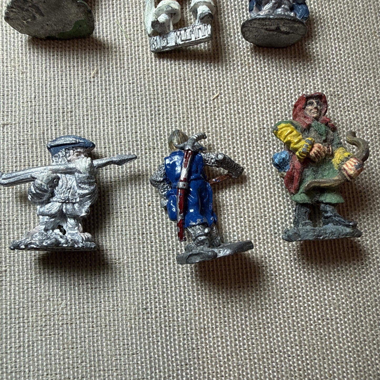 Vintage Metal D&D RPG Miniature Bulk Lot Of 16 Oldhammer Citadel Wizards Elves