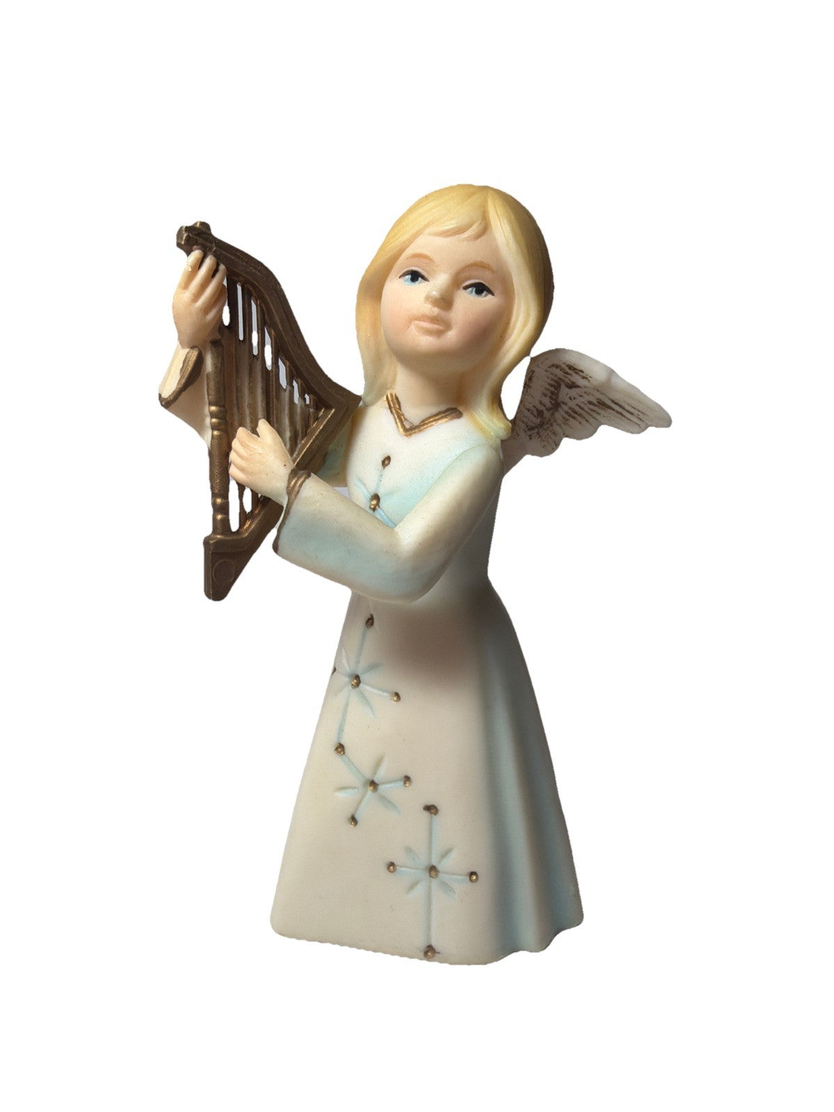 Vintage Christmas Angel Harp ART Plastics Hong Kong