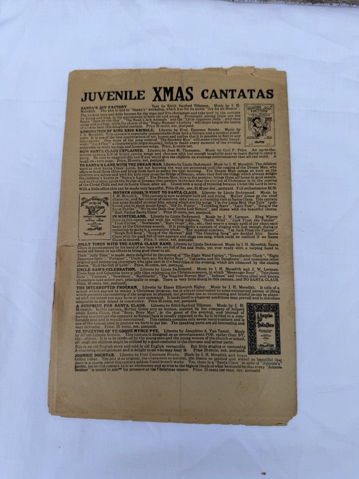 Vintage 1920s 1930s Christmas Pageant Play Cantata Sheet Music Lot Rare