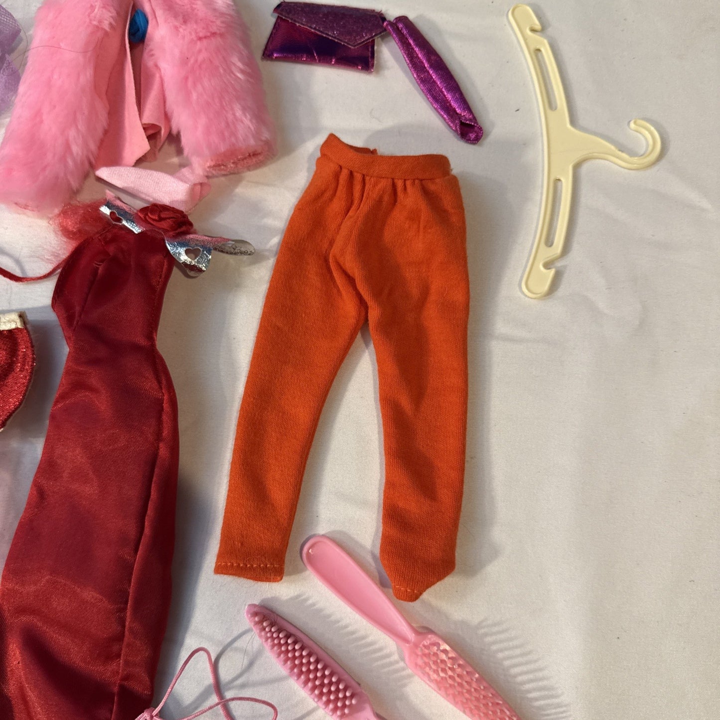 Vintage Barbie Doll Case (1968) with Clothes Accessories & Autograph Book (1996)