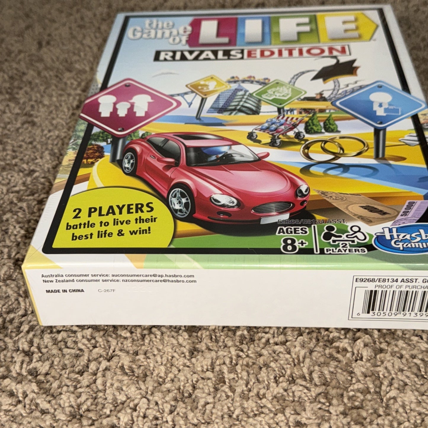 Game of Life Rivals Edition Travel Board Game 2 Player Hasbro - NEW