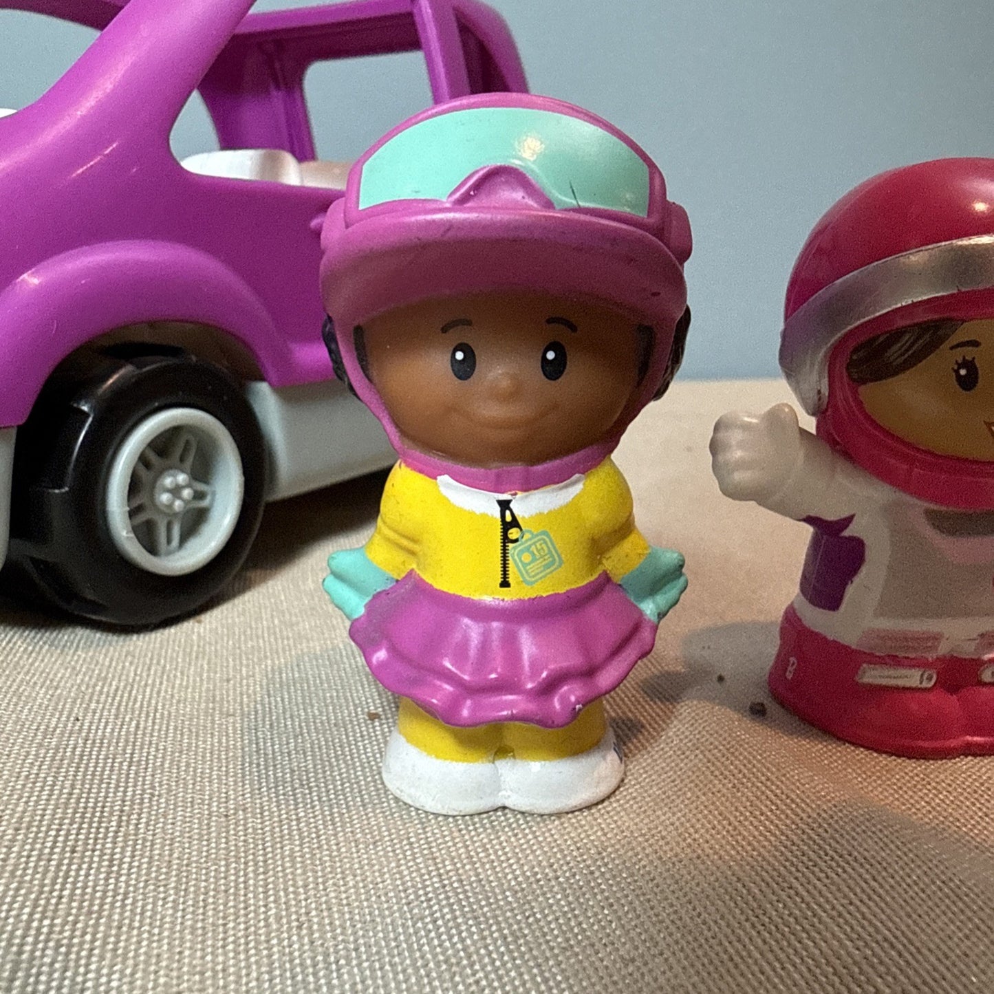 Fisher Price Little People Purple Family Van SUV with Figures and Sounds