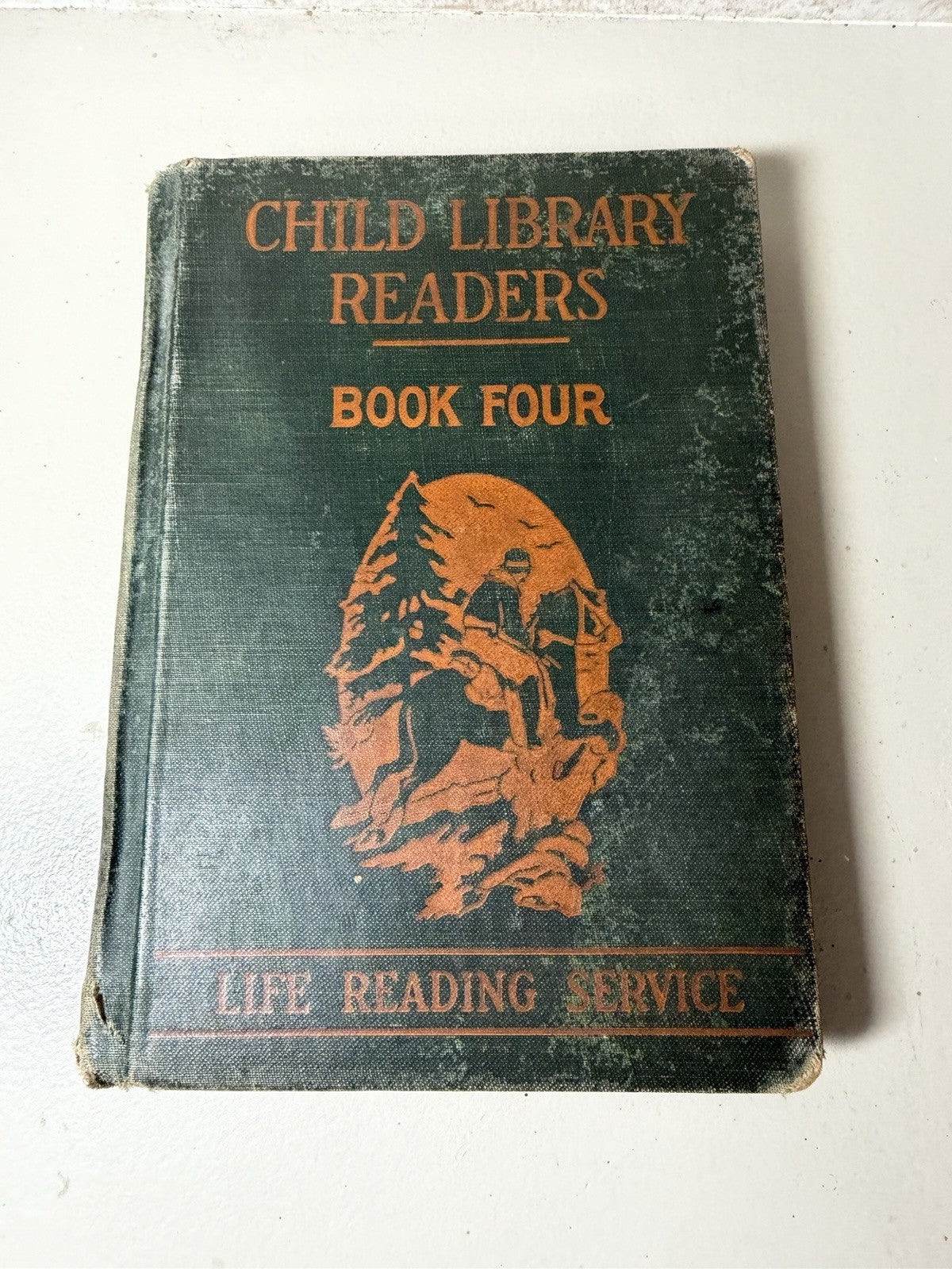 1924 Child Library Readers Book Four William H Elson Antique Illustrated School