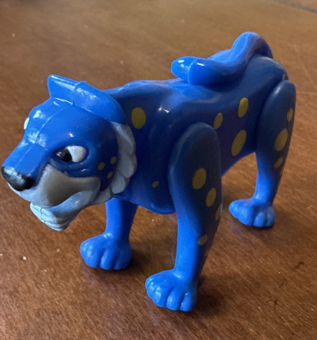 1998 White Castle Promo Toy Blue Cheetah Namkung Meal Toy Collectible