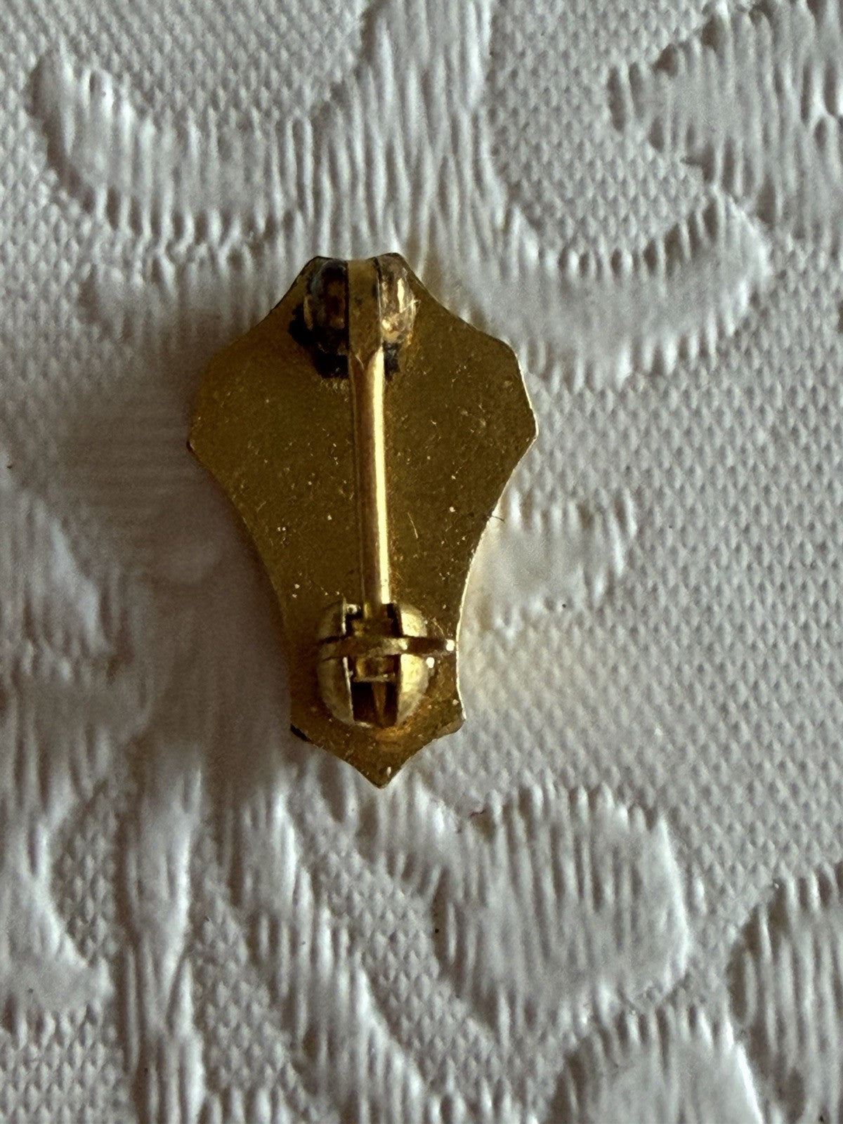 Vintage Gold Tone Lapel Pin Lot 3 Academic Lamp Knowledge Honor Shield B School