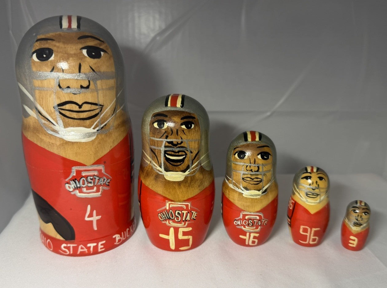 The Ohio State Buckeyes Nesting Dolls Samuel Elliot Barrett Nuernberger Thomas