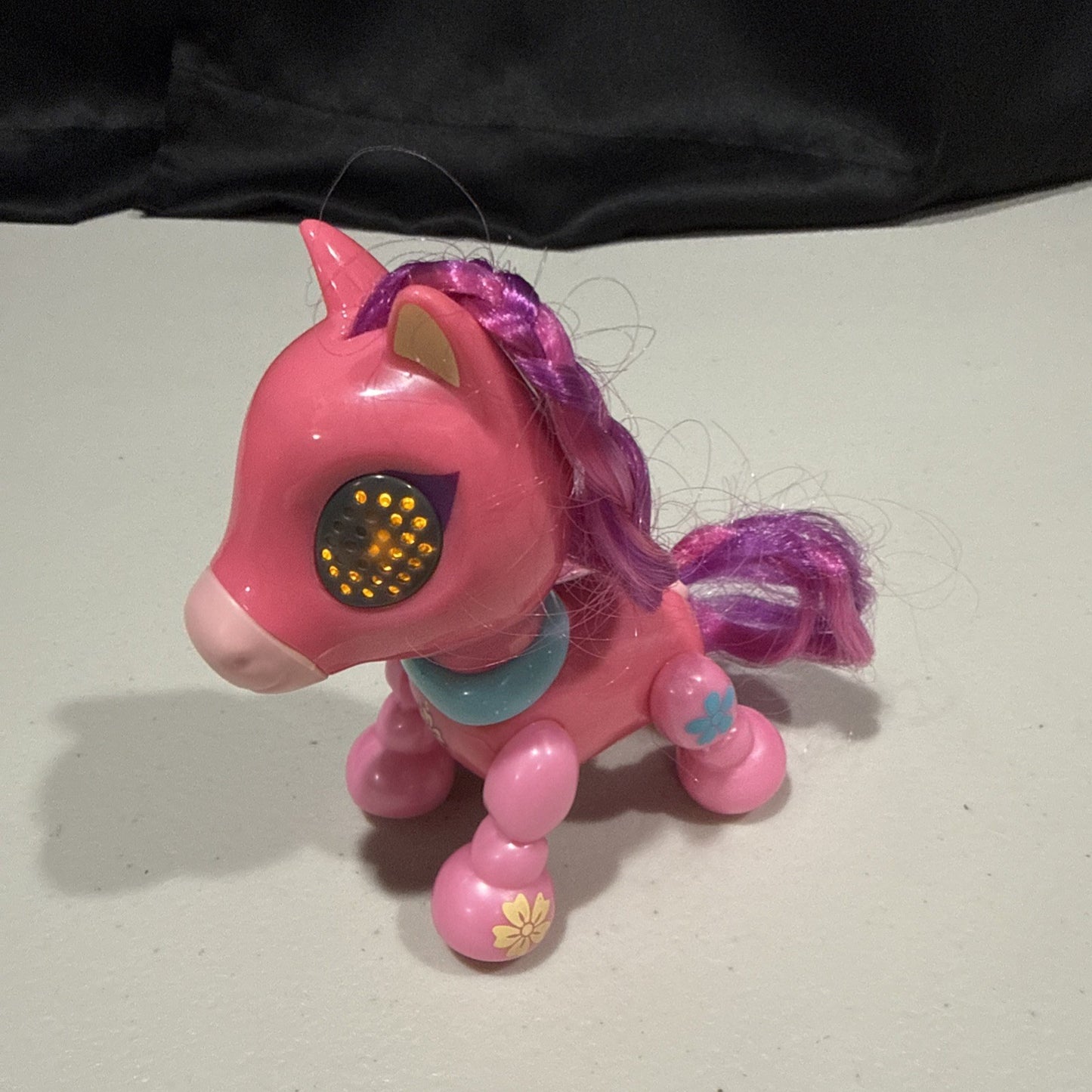 Zoomer Zupps Light Up Interactive Pony Horse Robot Toy Figure Pink Works