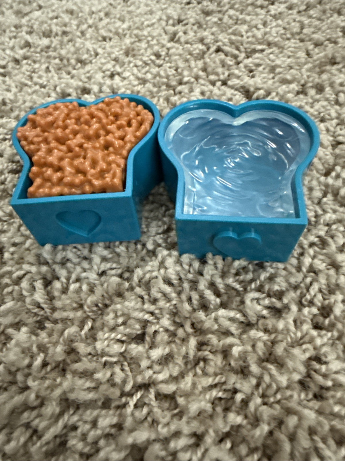 Battat Our Generation Replacement Heart Shaped Dog Bowl Paw Paradise Blue