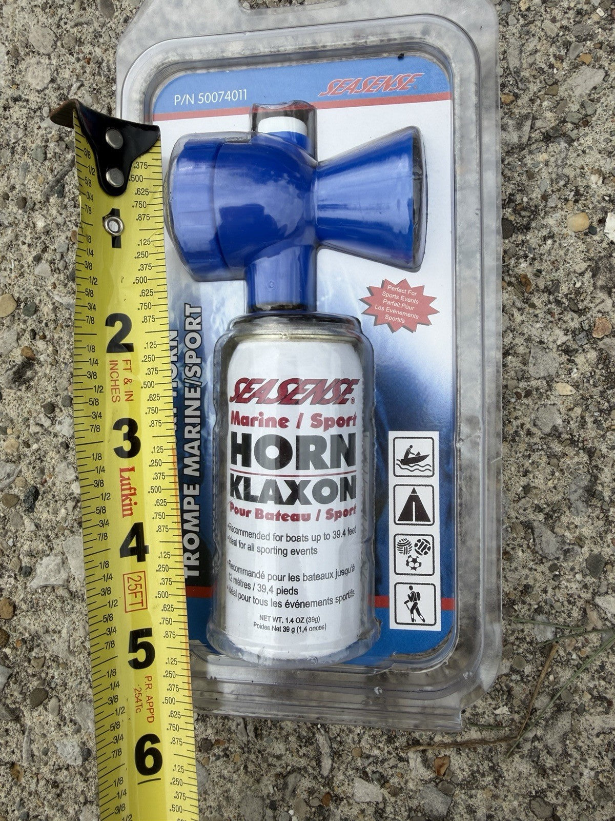 SeaSense Marine Sport Hiking Air Horn 1.4 Oz Emergency Signal New