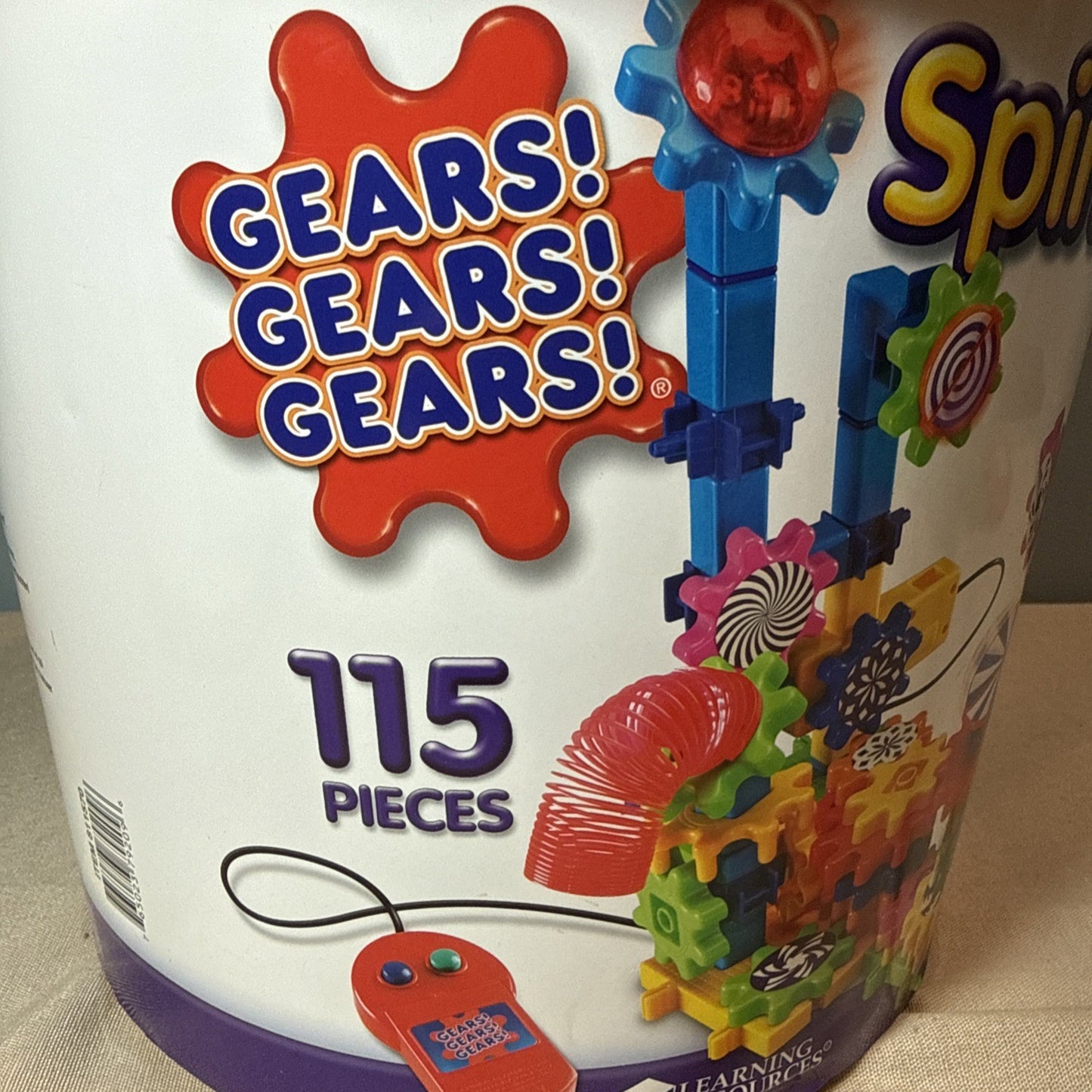 Gears Gears Gears Spin n Glow Learning Resources Motorized Play Set Complete