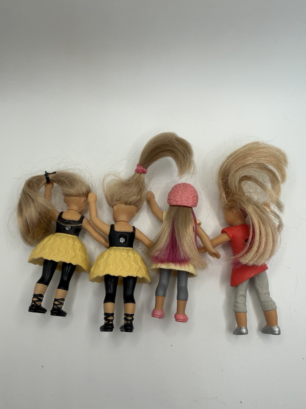 American Girl McDonalds 2014 Mini Doll Ballerina Figures Happy Meal Toy Lot of 4