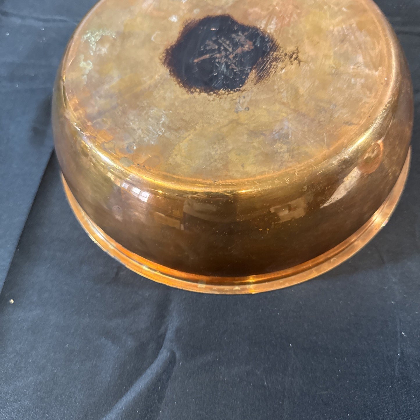 Vintage Solid Copper Buffet Chaffing Dish And Warmer Bowl Set of 3 Pieces