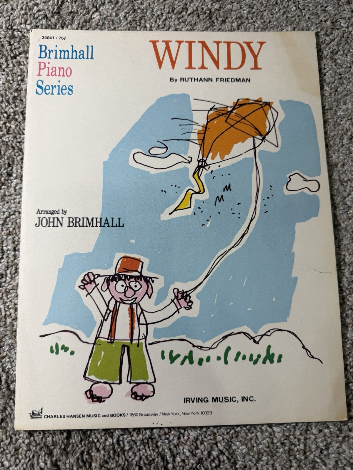 Vintage Piano Sheet Music, 1955 Bach, 1967 Windy, 1953 Winter Wonderland